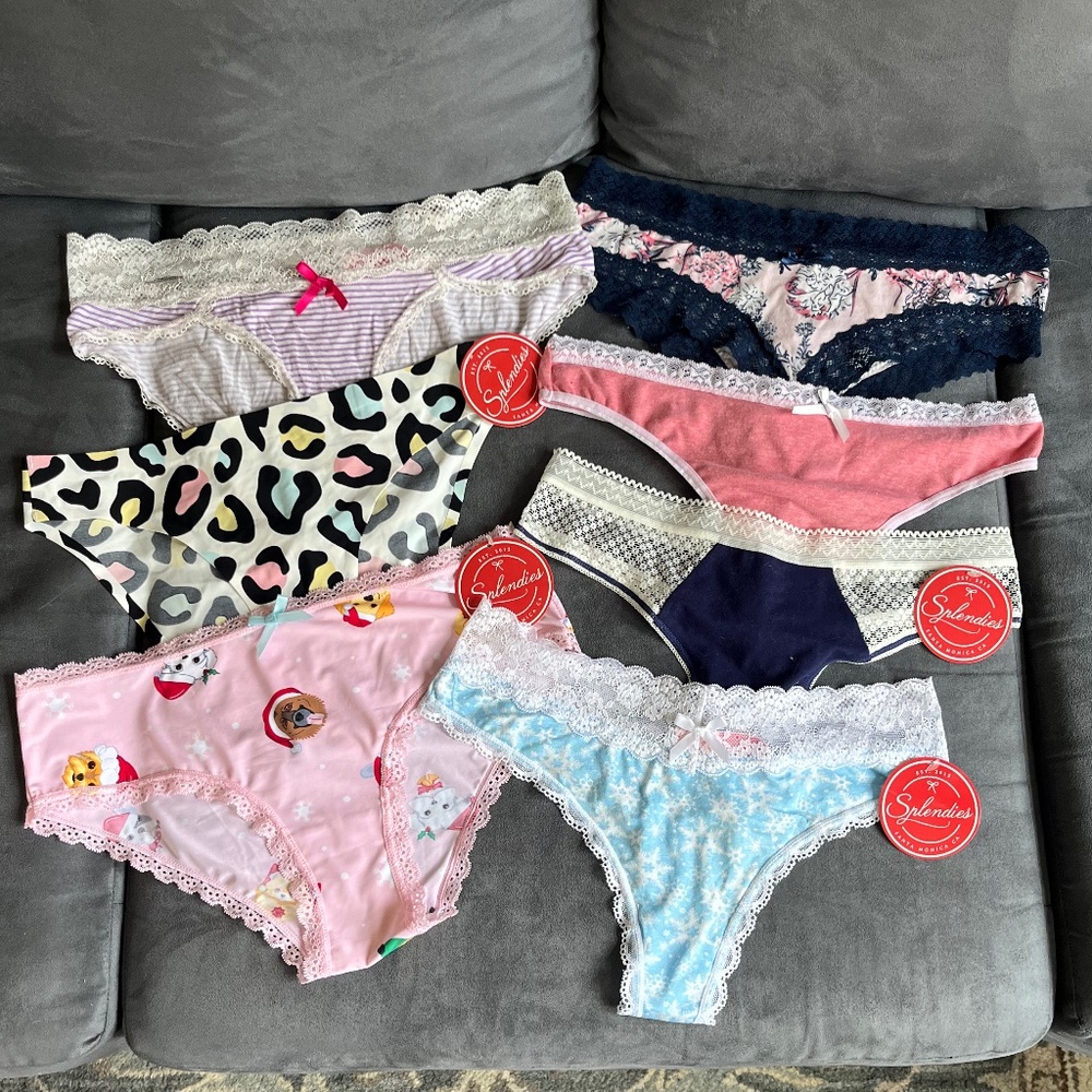 Lot of 7 Splendies size medium women’s panties